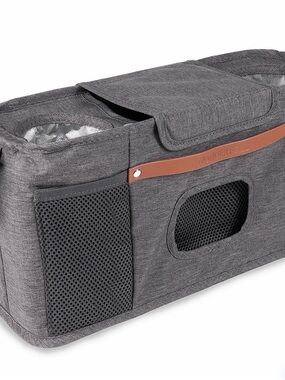 Wonderfold Gray Organizer with Brown Accent